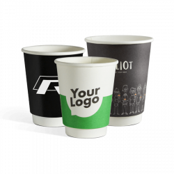 branded paper coffee cups